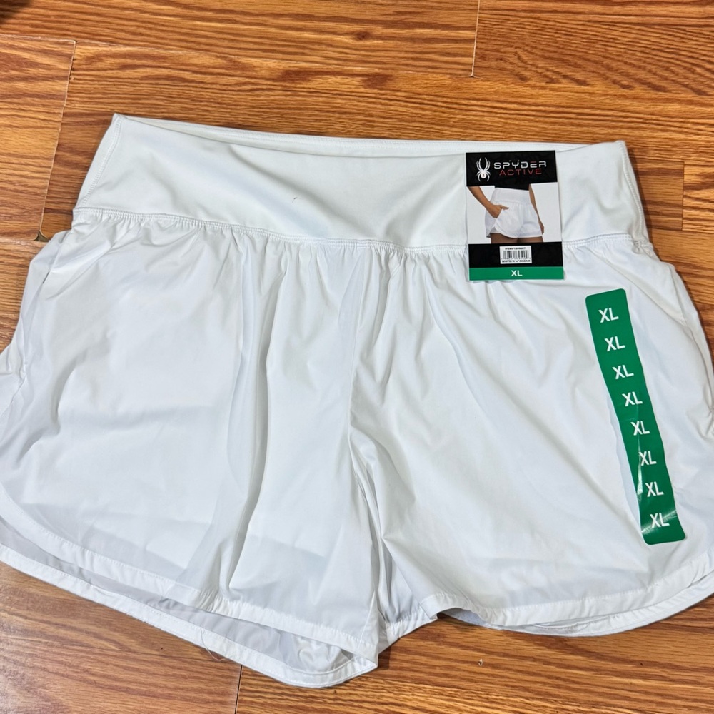 Spyder Women's Athletic White Shorts